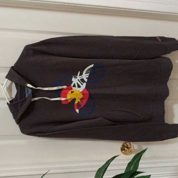 League Vintage Washed Fleece Men's Colorado Pullover Hoodie Size Large - Picture 1 of 10